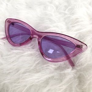 NEW Fashion Sunglasses Clear Lilac Purple Tinted